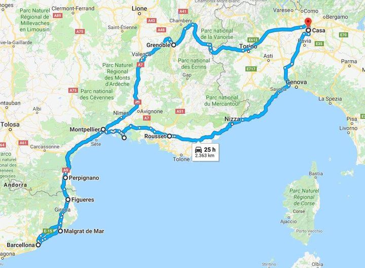 Viaggio Italia-Francia-Spagna